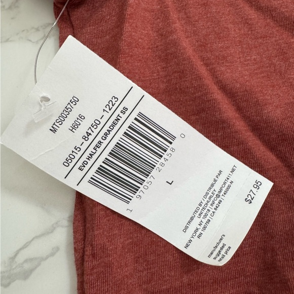 Hurley Mens Maroon and Blue Graphic Tee NWT Size L - Picture 5 of 7